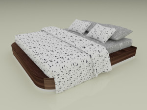 bed 1-2 3D 모델