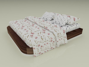 bed 1-2 3D 모델