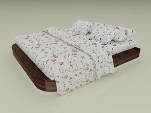 bed 1-2 3D Model