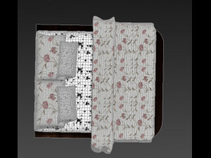 bed 1-2 3D 모델