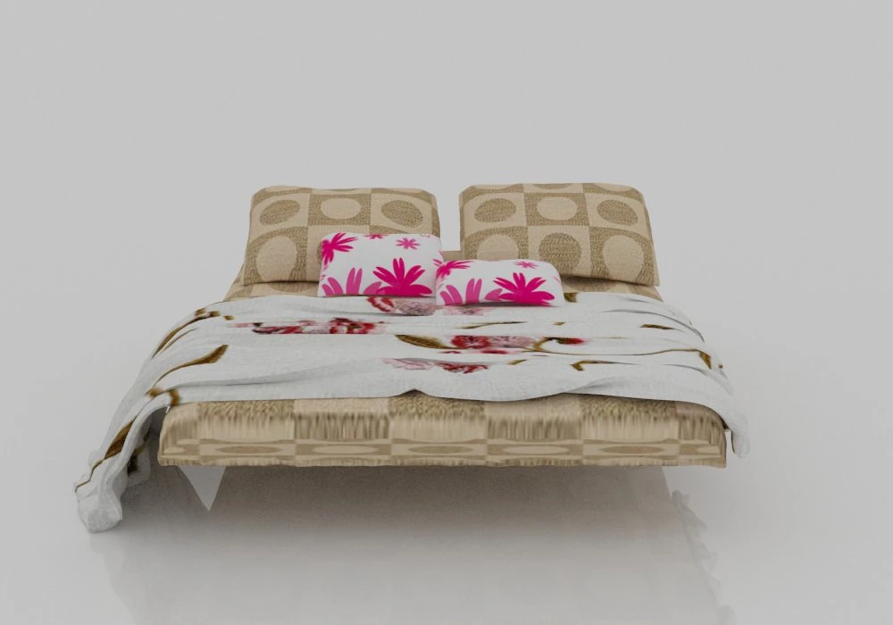 bed 1-4 3D Model .c4d .max .obj .3ds .fbx .stl .blend 