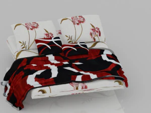 bed 1-4 3D Model