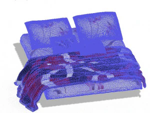 bed 1-4 3D Model