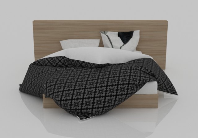 bed 1-8 3D Model .c4d .max .obj .3ds .fbx .stl .blend 