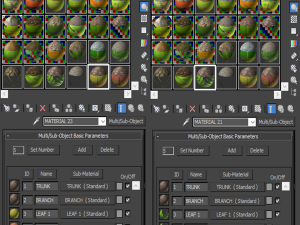 tree 4-with 24 preset materials 3Dモデル
