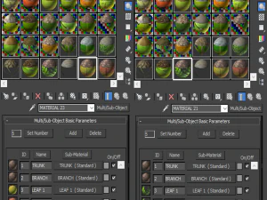 tree 4-with 24 preset materials 3D Model