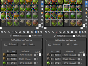 tree 4-with 24 preset materials 3Dモデル