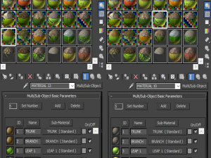 tree 4-with 24 preset materials 3D Model