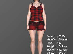 Bella 3D Model