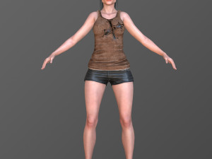 Caroline 3Dモデル