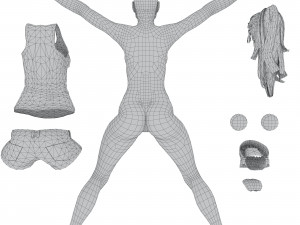Caroline 3Dモデル