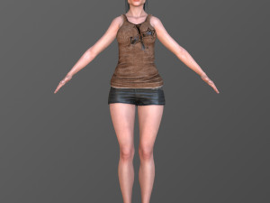 Caroline 3Dモデル