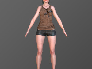 Caroline 3Dモデル