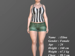 Elina 3D Model