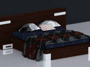 bed 01 3Dモデル