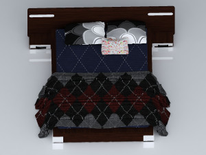 bed 01 3Dモデル