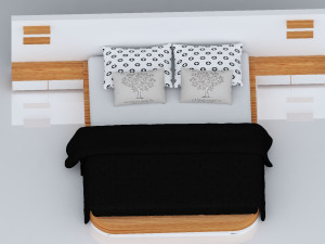 bed 02 3Dモデル