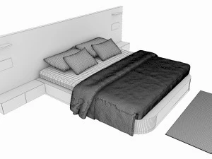 bed 02 3D Model