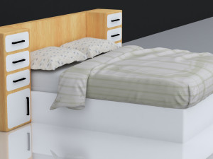 Saye Bed Furniture porsche design Free model - 3DArt
