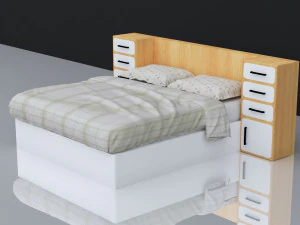 ベッド05 3Dモデル