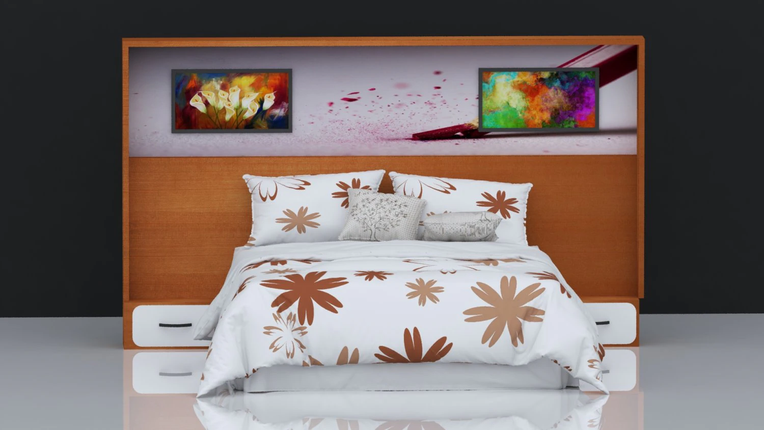 bed 06 3D Model .c4d .max .obj .3ds .fbx .stl .blend 