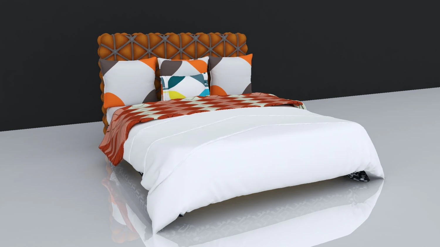 bed 12 3D Model .c4d .max .obj .3ds .fbx .stl .blend