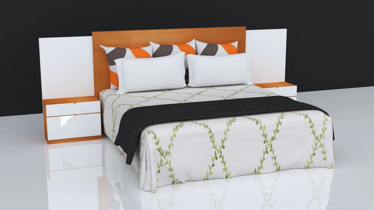 bed 17 3D Model .c4d .max .obj .3ds .fbx .stl .blend 