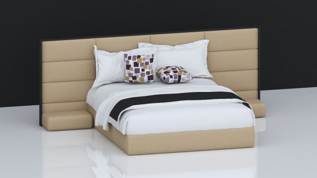 bed 21 3D 모델 .c4d .max .obj .3ds .fbx .stl .blend 