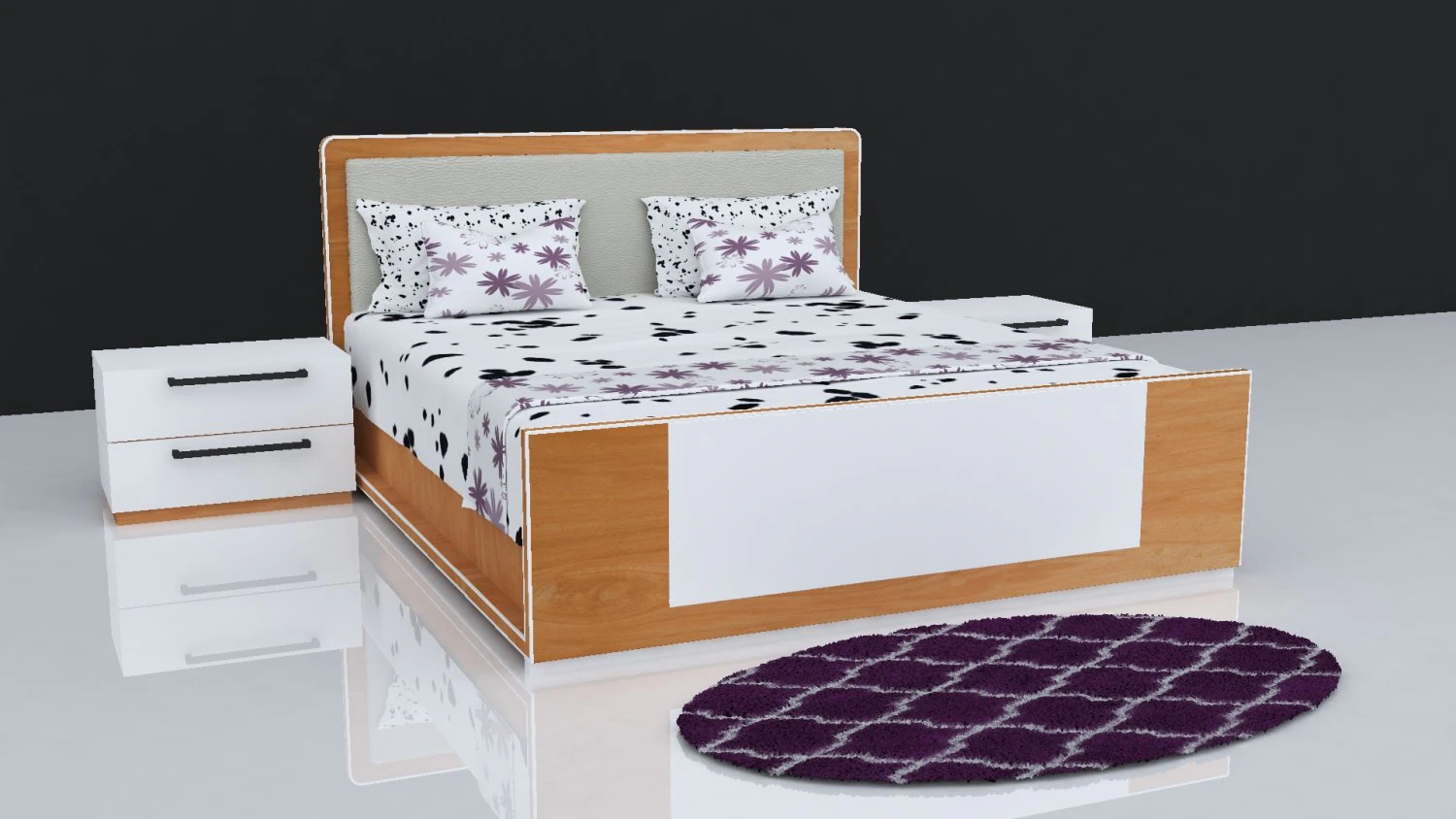 bed 23 3D Model .c4d .max .obj .3ds .fbx .stl .blend 