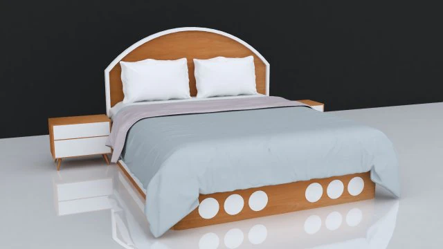 ł&oacute;żko 26 Model 3D .c4d .max .obj .3ds .fbx .stl .blend 