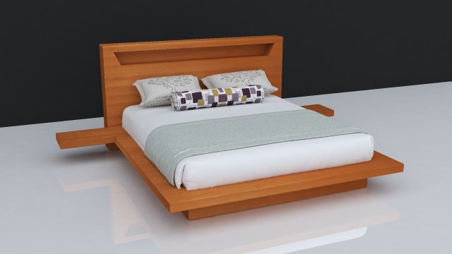 bed 27 3D 모델 .c4d .max .obj .3ds .fbx .stl .blend 