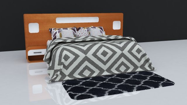 bed 28 Modelo 3D .c4d .max .obj .3ds .fbx .stl .blend 