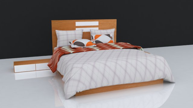 bed 30 3D Model .c4d .max .obj .3ds .fbx .stl .blend 