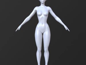 10 female base mesh volume-01 3D Model