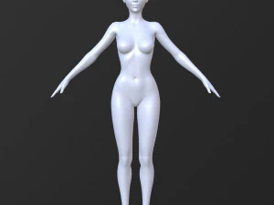 10 female base mesh volume-01 3D Model