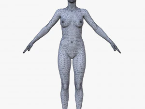 10 female base mesh volume-01 3D Model