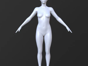 10 female base mesh volume-01 3D Model