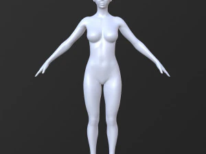 10 female base mesh volume-01 3D Model