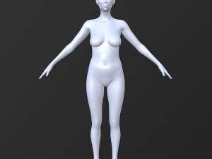 10 female base mesh volume-01 3D Model