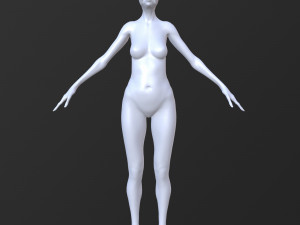10 female base mesh volume-02 3D Model