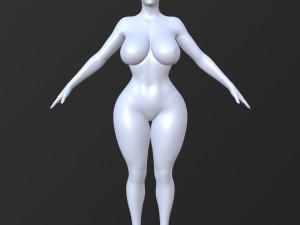 10 female base mesh volume-03 Model 3D