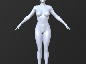 10 female base mesh volume-03 Model 3D