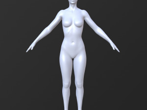 10 female base mesh volume-03 Model 3D