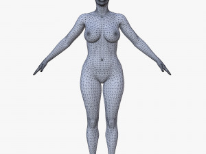 10 female base mesh volume-03 Model 3D
