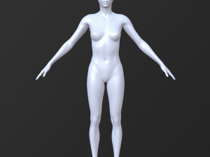 10 female base mesh volume-03 Model 3D