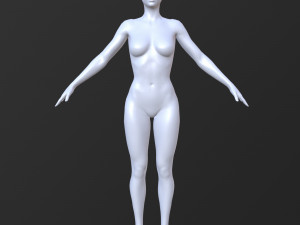 10 female base mesh volume-03 Model 3D