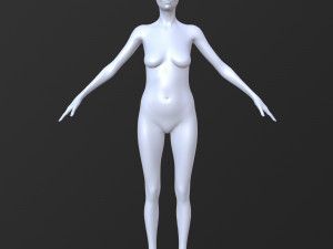 10 female base mesh volume-03 Model 3D