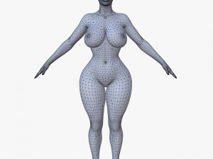 20 female base mesh 3D Модель