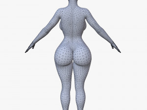 20 female base mesh 3D Модель