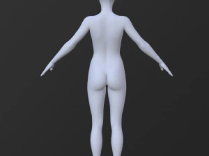 20 female base mesh 3D Model